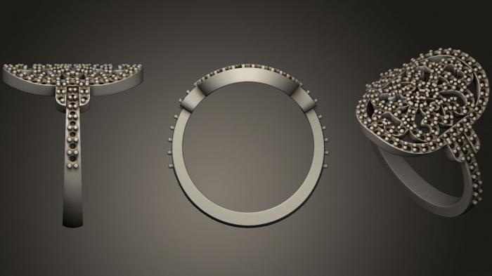 نموذج ثلاثي الأبعاد لآلة CNC خواتم مجوهرات خواتم الماس